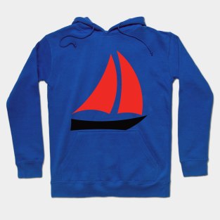 Minimal Boat Design Hoodie